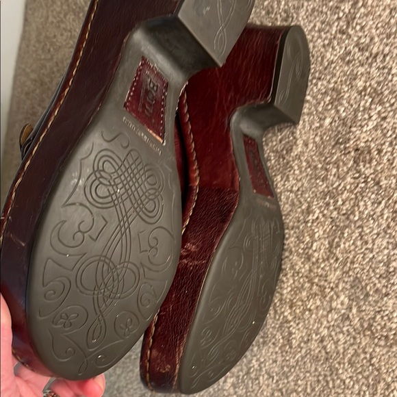 Born Brown Leather Platform Shoes - Picture 4 of 7